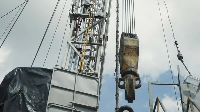 Working on a Drilling Rig. Oil and Gas Industry. Rig Technicians