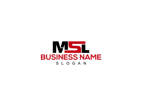 Letter MSL Logo Icon Vector Image Design For Company or Business