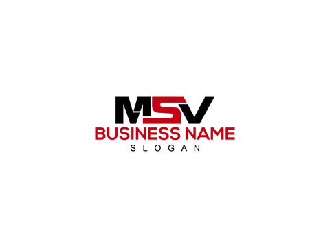 Letter MSV Logo Icon Vector Image Design For Company or Business