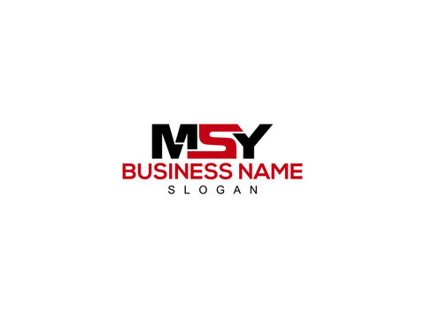 Letter MSY Logo Icon Vector Image Design For Company or Business