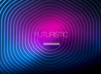 Neon color square shape lines abstract background. Shiny magic energy and motion concept, vector abstract wallpaper background