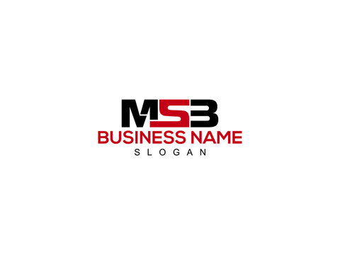 Letter MSB Logo Icon Vector Image Design For Company or Business
