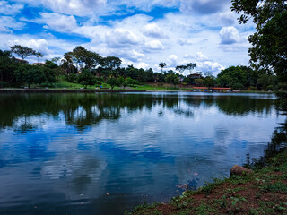 lake and clouds