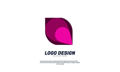 awesome illustrator creative company design logo element with business card template best for brand identity and logotypes