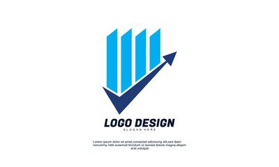 stock vector abstract creative accounting design logo template finance logo design vector illustration