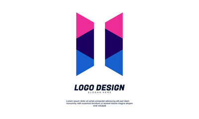 stock abstract creative modern icon design logo elements best for company business identity and logotypes