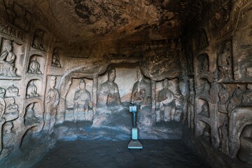 Buddhist Caves and Sculptures in Yungang Grottoes, Shanxi, China