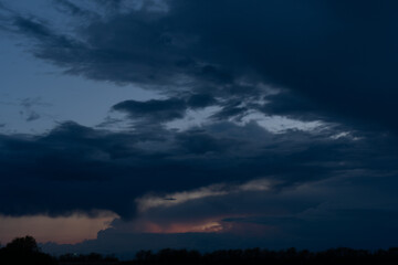Fototapeta na wymiar storm clouds timelapse sky
