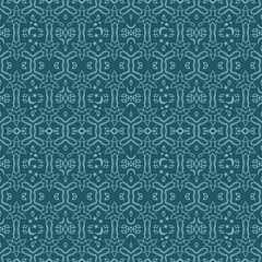 Fototapeta premium seamless pattern of light lace honeycomb with stars on a green background
