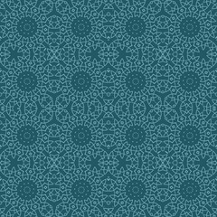 seamless pattern of light lace on a green background