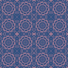 pink seamless pattern on a blue background
