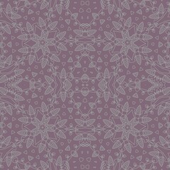 light seamless floral pattern on a lilac background