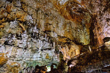 The internal of the famous karst cave of 