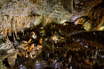 The internal of the famous karst cave of 