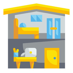 working zone flat icon