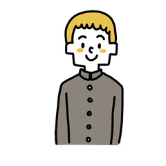 学ランの男の子