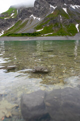 alpin scenery around Lüner Lake (Vorarlberg, Austria)