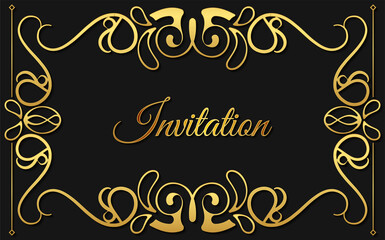 luxury invitation background style ornamental pattern