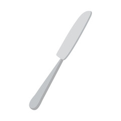 A knife made of cutlery for use in clipart, web design or menus