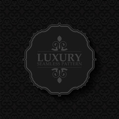 dark ethnic seamless pattern template