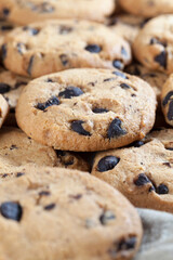 wheat flour cookies and chocolate