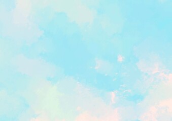 幻想的な水色の水彩テクスチャ背景