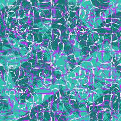 Seamless abstract pattern with wave chaotic elements