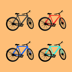 Set of bicycles