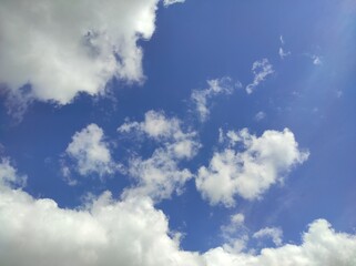 blue sky with clouds