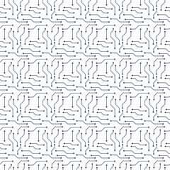 Seamless pattern Circuits design background for wallpaper, wrapping, paper, fabric. Vector illustration.