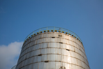 Chemical industry with fuel storage tank