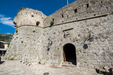 Fototapeta na wymiar View of the fortress in Stari Bar