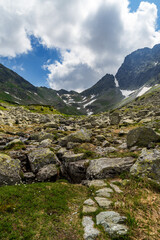 Higher part of Hlinska dolina valley in Vysoke Tatry mountains in Slovakia © honza28683