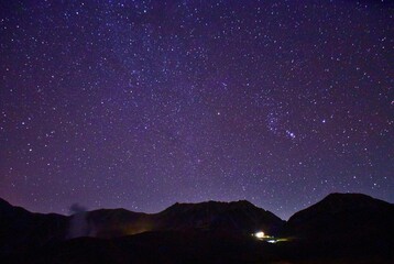 Fototapeta premium 立山連峰 満天の星空