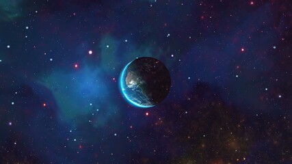 Fototapeta na wymiar Planet Earth Seen From Space