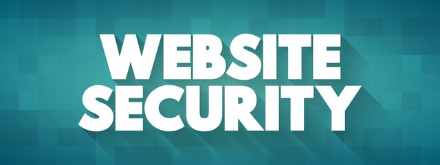 Website Security text quote, concept background
