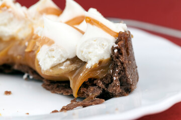 sweet dessert with tartlet and buttercream