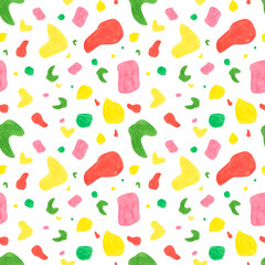 Abstract seamless pattern in terrazzo style.