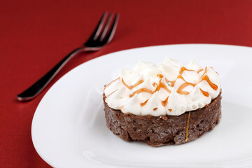 sweet dessert with dairy products