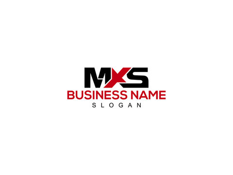 Letter MXS Logo Icon Vector Image Design For Company or Business