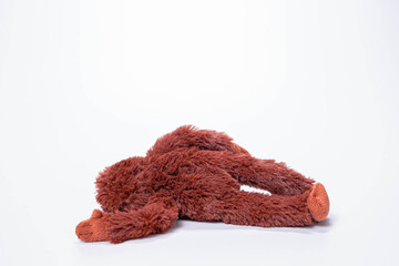 soft toys isolated on white background.
