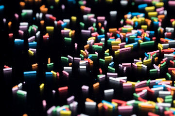 sugar colored candies made from sugar dyes