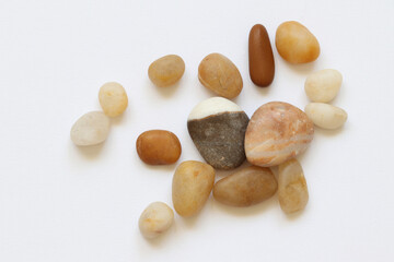 Fototapeta na wymiar Sea pebbles from the sea shore. 