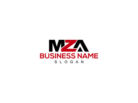 Letter MZA Logo Icon Vector Image Design For Company or Business