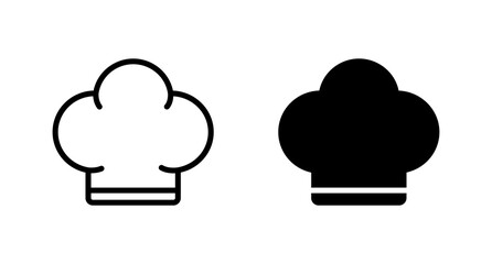 chef hat icon vector for web, computer and mobile app