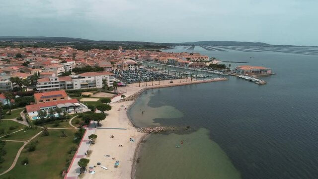 Port de M&egrave;ze at French Riviera on a sunny afternoon
