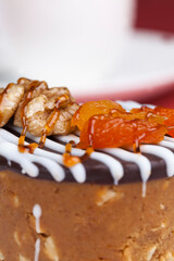 sweet cake made of peanuts, sugar