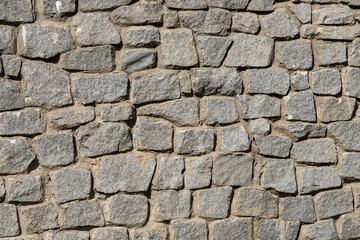 Part of a stone wall, for background or texture. Background of stone wall texture.