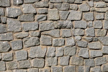 Part of a stone wall, for background or texture. Background of stone wall texture.