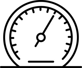Barometre Outline Vector Icon Design